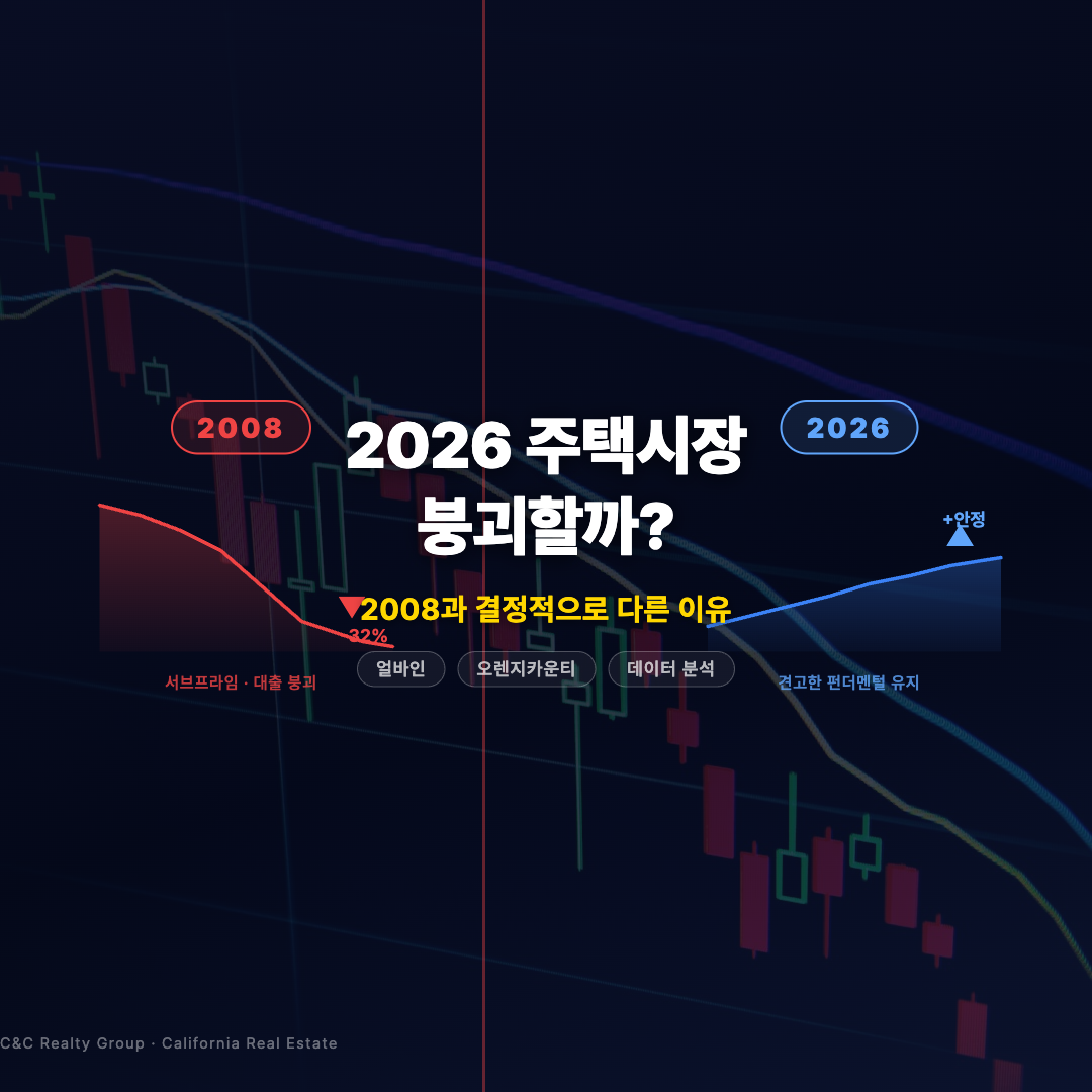 2026 주택시장 붕괴할까? 2008과 결정적으로 다른 이유